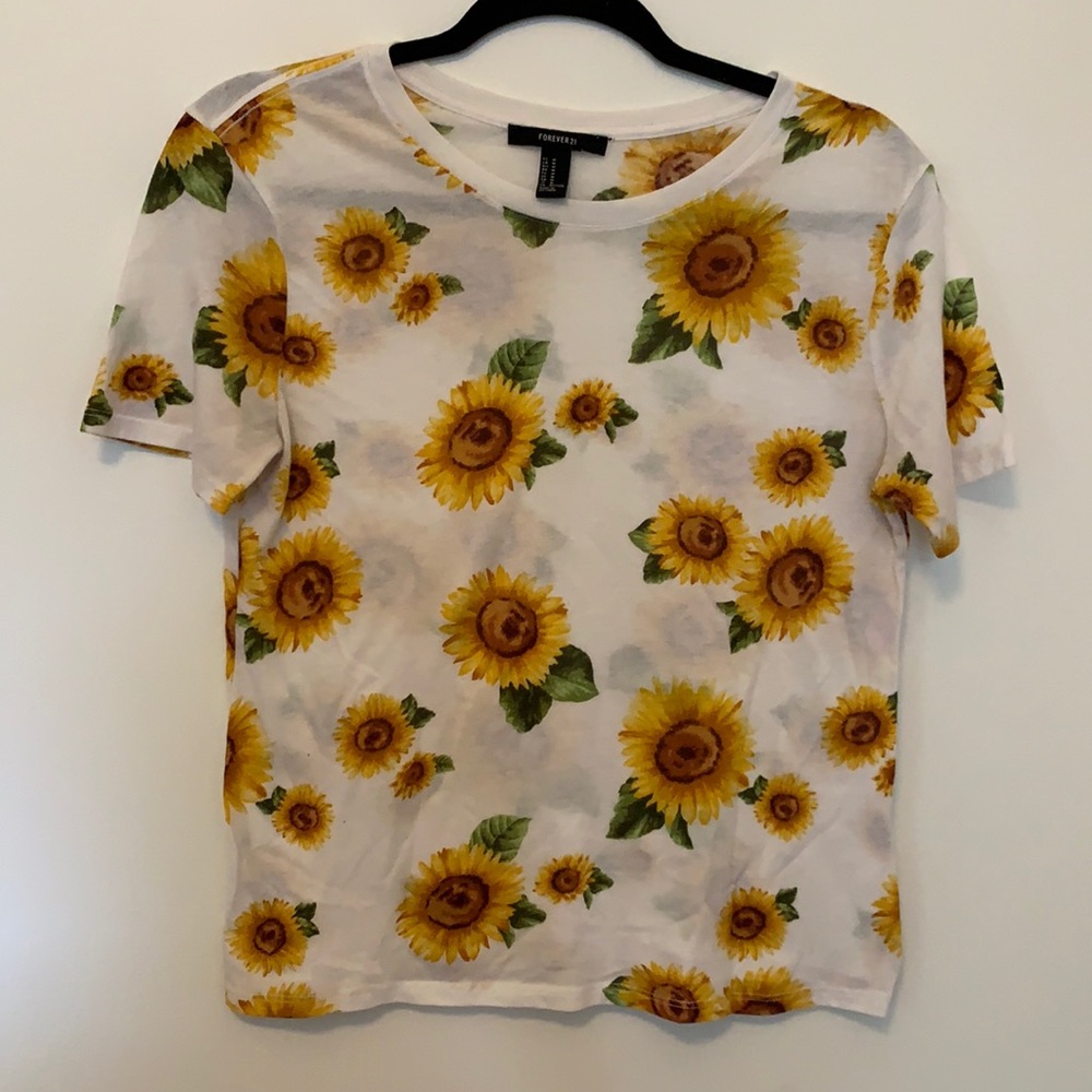 Forever 21 Sunflower shirt